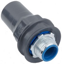 OCAL ST1/2-W, PVC Coated, Straight Liquidtight Connector, 1/2