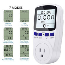 Electricity Usage Power Watt Voltage Meter Overload Protection for Energy Saving picture