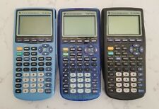 Texas Instruments TI-83 Plus Graphing Calculators Working, Black, Blue, Green picture