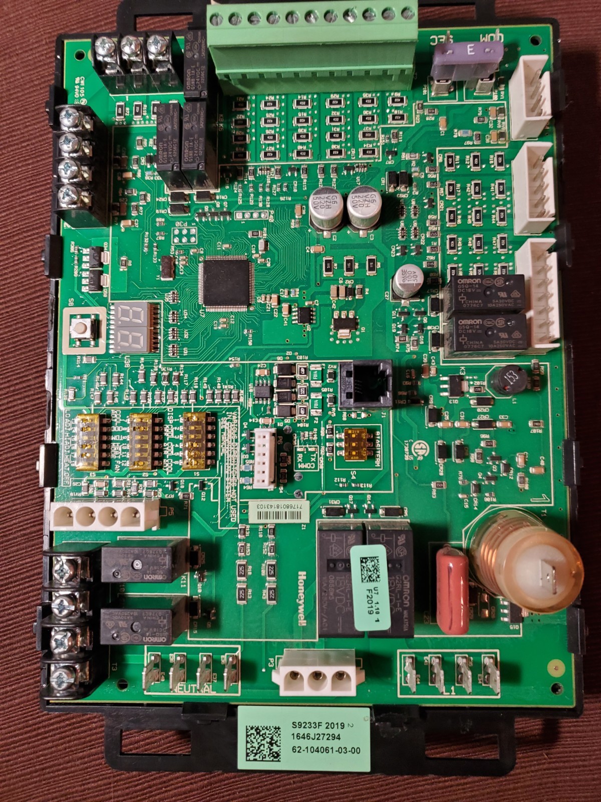 Rheem OEM Furnace HVAC Integrated Control Board, 62-104061-03 Rheem OEM Furnace HVAC Integrated Control Board, 62-104061-03