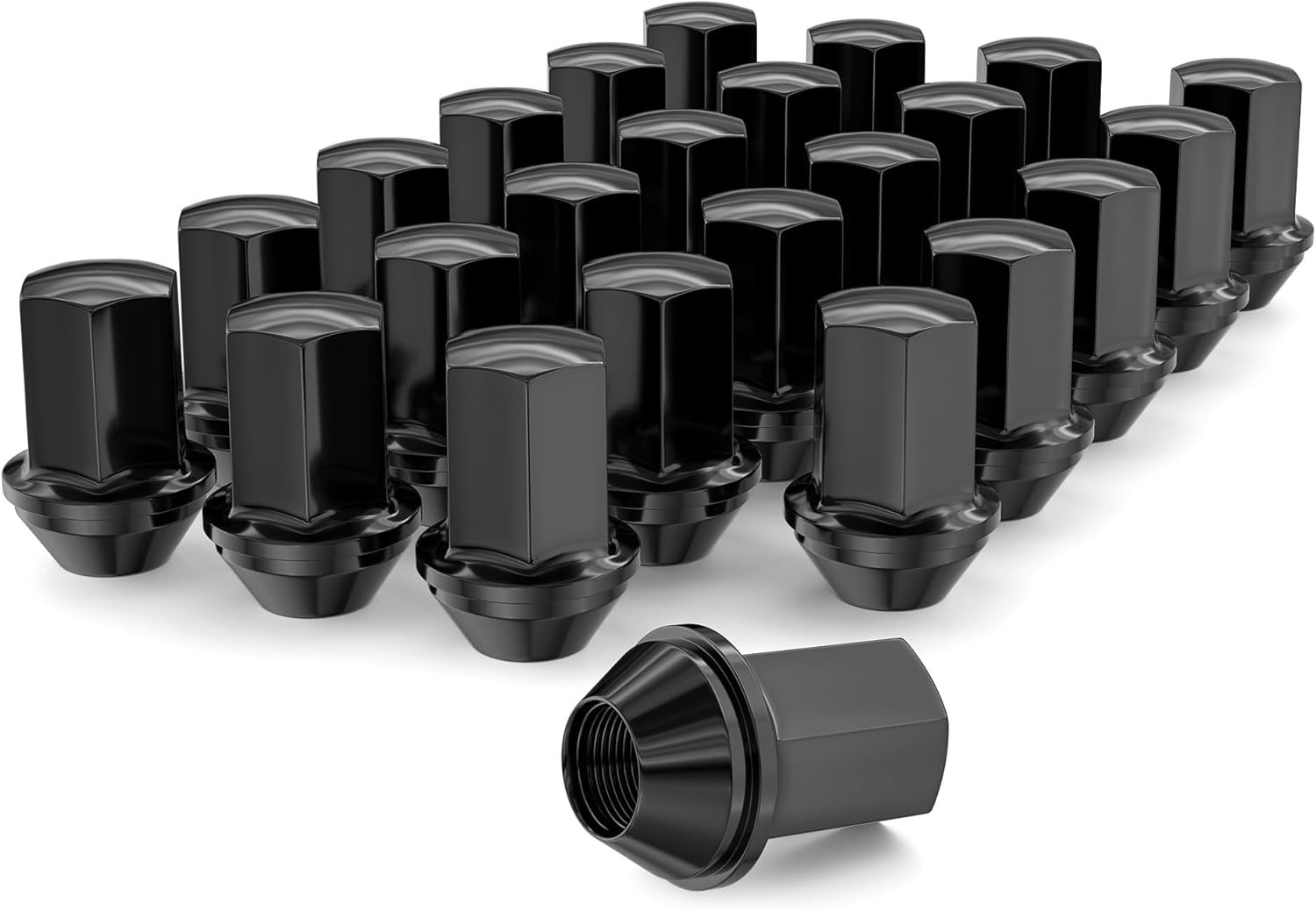 24pcs Lug Nuts for F150 One-Piece OEM M14x1.5 Black 24PCS-2015-2025 F150 24pcs Lug Nuts for F150 One-Piece OEM M14x1.5 Black 24PCS-2015-2025 F150
