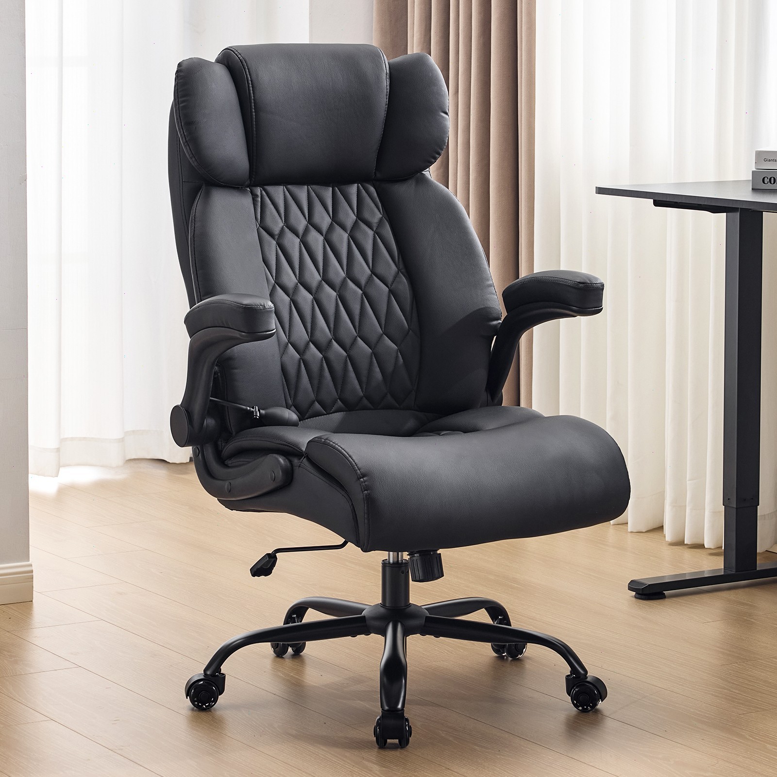 500LBS Big and Tall Office Chair Heavy Duty Executive PU Leather Wide Seat 500LBS Big and Tall Office Chair Heavy Duty Executive PU Leather Wide Seat