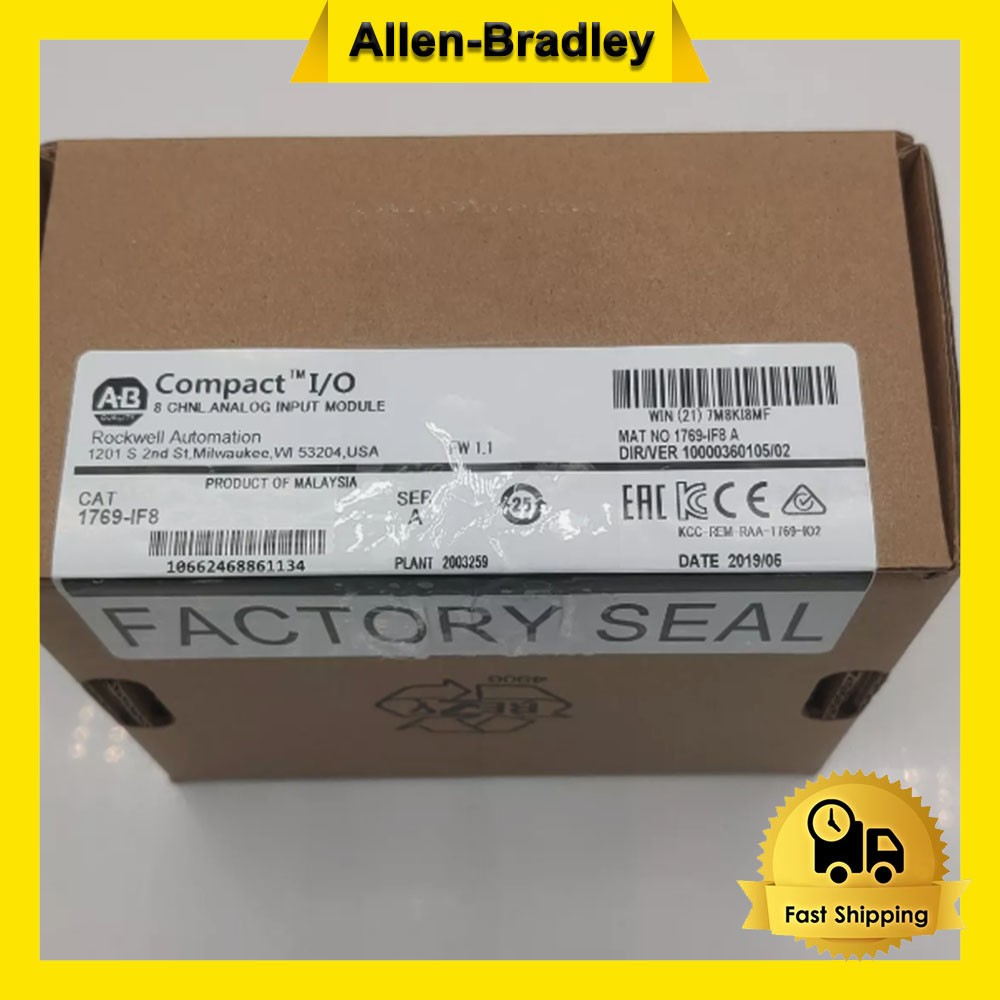 AB 1769-IF8 CompactLogix 8 Pt Analog Input Module New Sealed AB 1769-IF8 CompactLogix 8 Pt Analog Input Module New Sealed