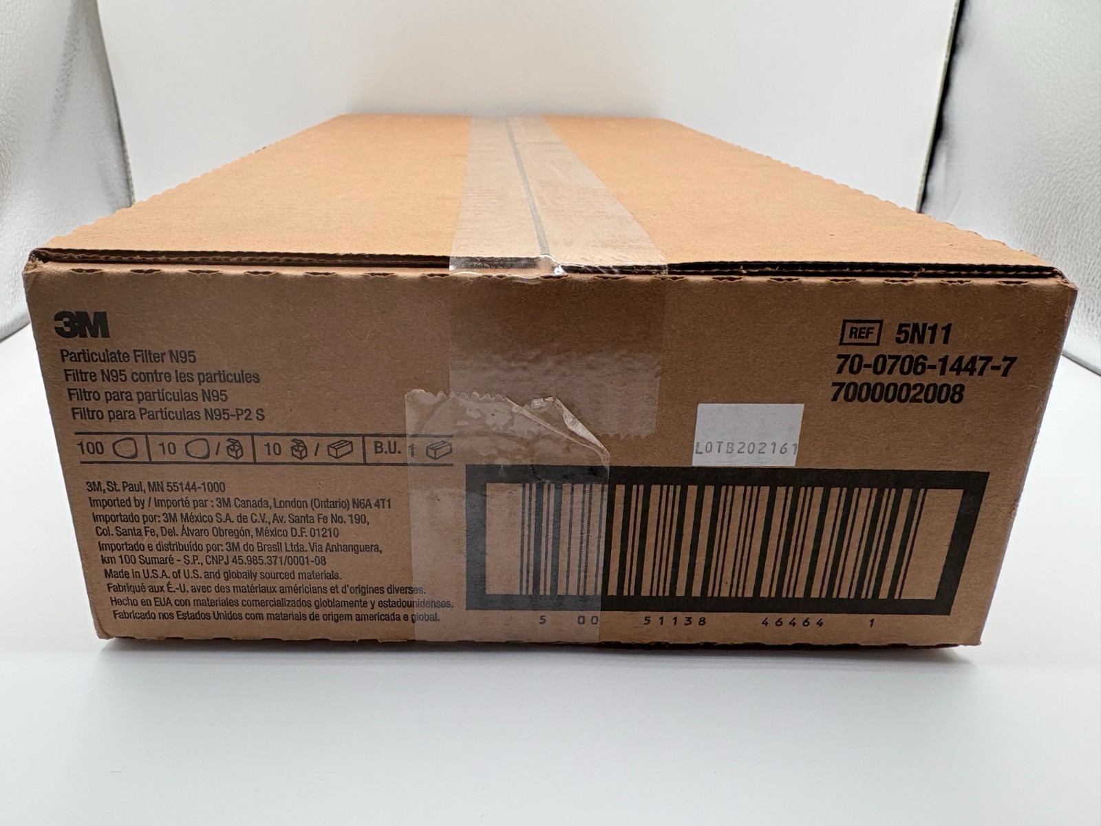 OEM CASE of 3M 5N11 N95 Replacement Particulate Filter - Respirator 10 Boxes OEM OEM CASE of 3M 5N11 N95 Replacement Particulate Filter - Respirator 10 Boxes OEM