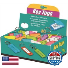Lucky Line 12300 Colored Key Tag with Tang Ring picture