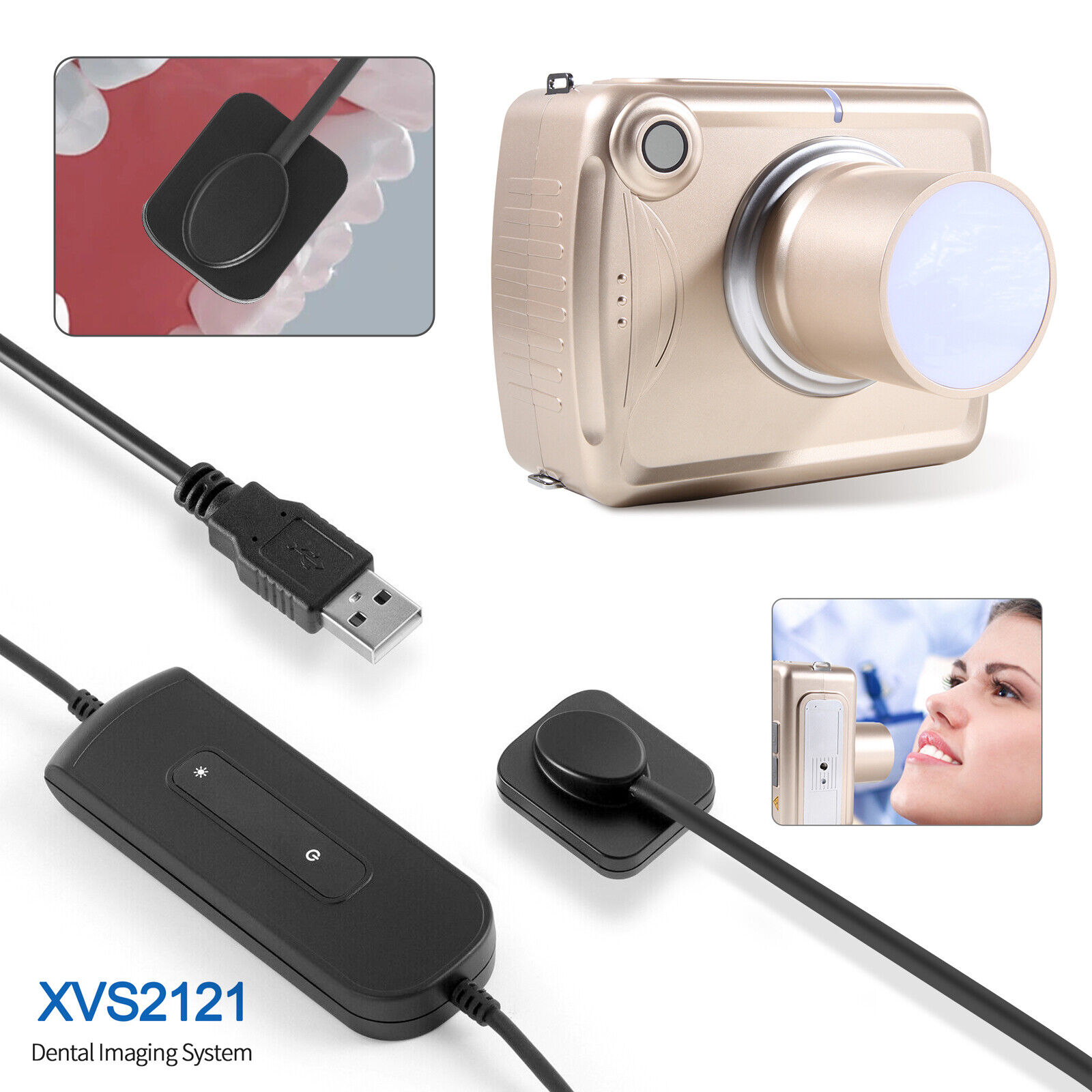 Dental Digital X-Ray Machine + Imaging System RVG X-Ray Sensor 1.0 (Kids/Pets)