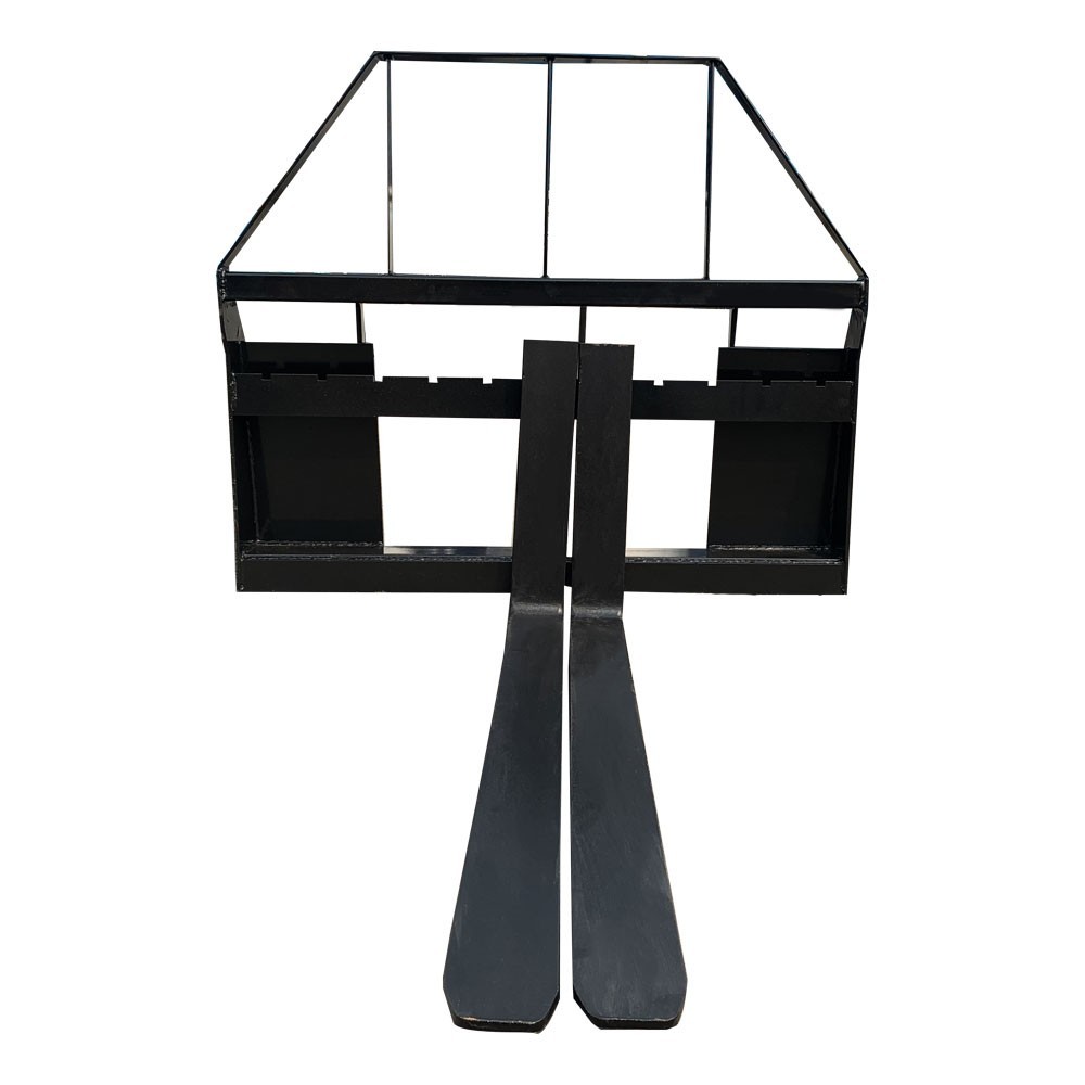 AGT 48in Pallet Fork Frame Skid Steer Attachment Quick Attach Mount Heavy Duty AGT 48in Pallet Fork Frame Skid Steer Attachment Quick Attach Mount Heavy Duty