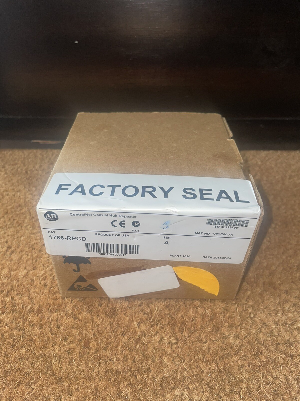 Allen Bradley 1786-RPCD Series A Factory Sealed… Unused Surplus Allen Bradley 1786-RPCD Series A Factory Sealed… Unused Surplus
