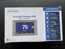 American Standard AccuLink Platinum 850 Wi-Fi Z-Wave Thermostat White 4.3in picture