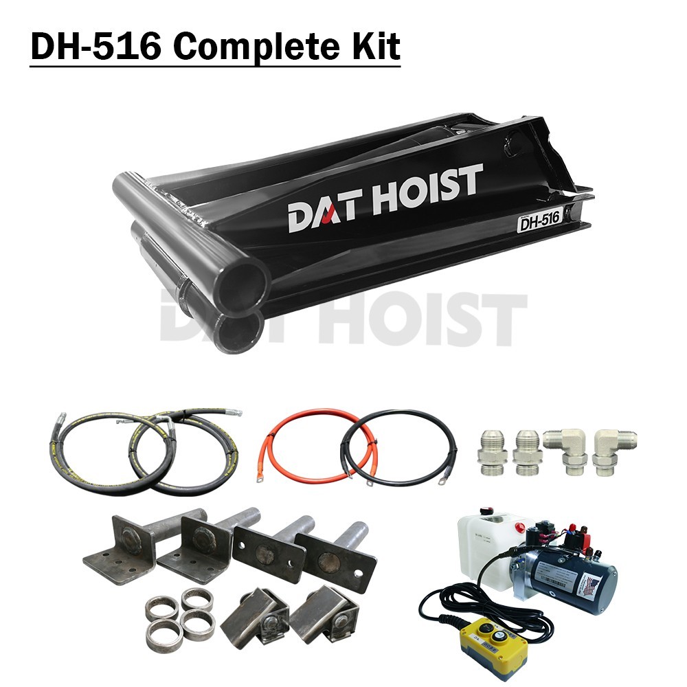 8-Ton Hydraulic Scissor Hoist Kit–For Trailers–Fits 10–14' Dump Bodies DH-516 8-Ton Hydraulic Scissor Hoist Kit–For Trailers–Fits 10–14' Dump Bodies DH-516