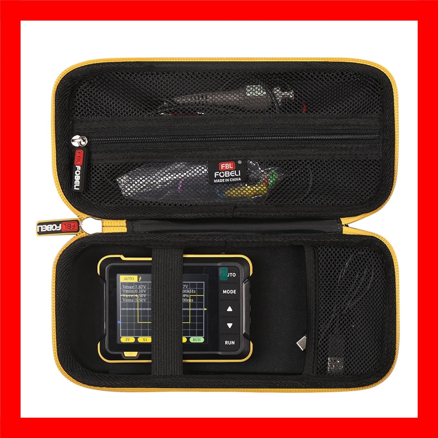 FBLFOBELI Hard Case for FNIRSI DSO152/DSO153/DSO-510/DSO-TC3 Oscilloscope FBLFOBELI Hard Case for FNIRSI DSO152/DSO153/DSO-510/DSO-TC3 Oscilloscope