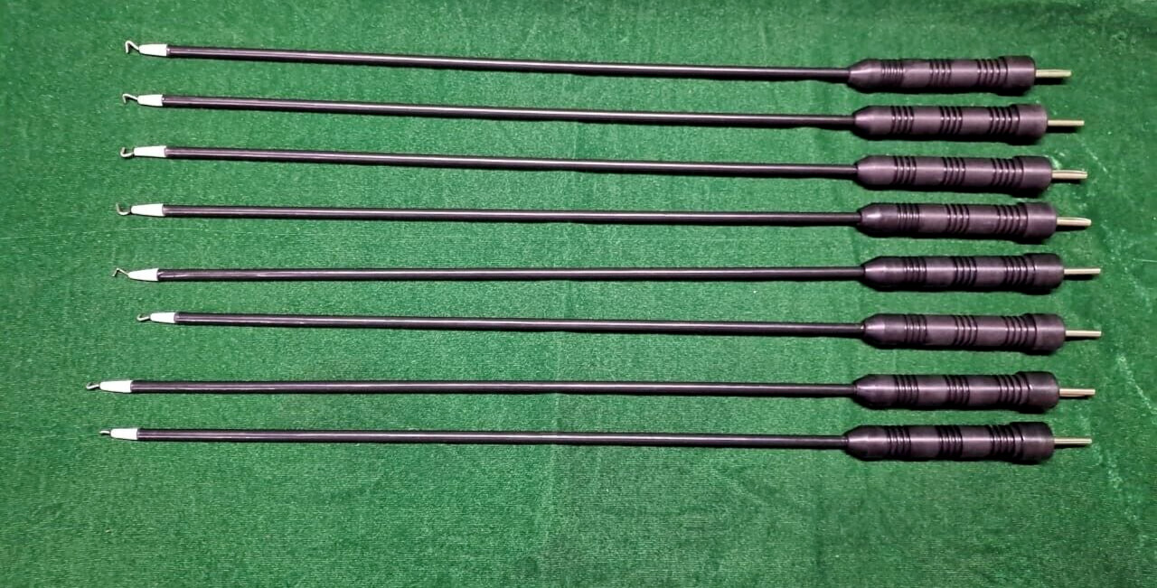 8pc Laparoscopic Monopolar Electrode L-Hook 5mmx330mm Reusable Instruments 8pc Laparoscopic Monopolar Electrode L-Hook 5mmx330mm Reusable Instruments