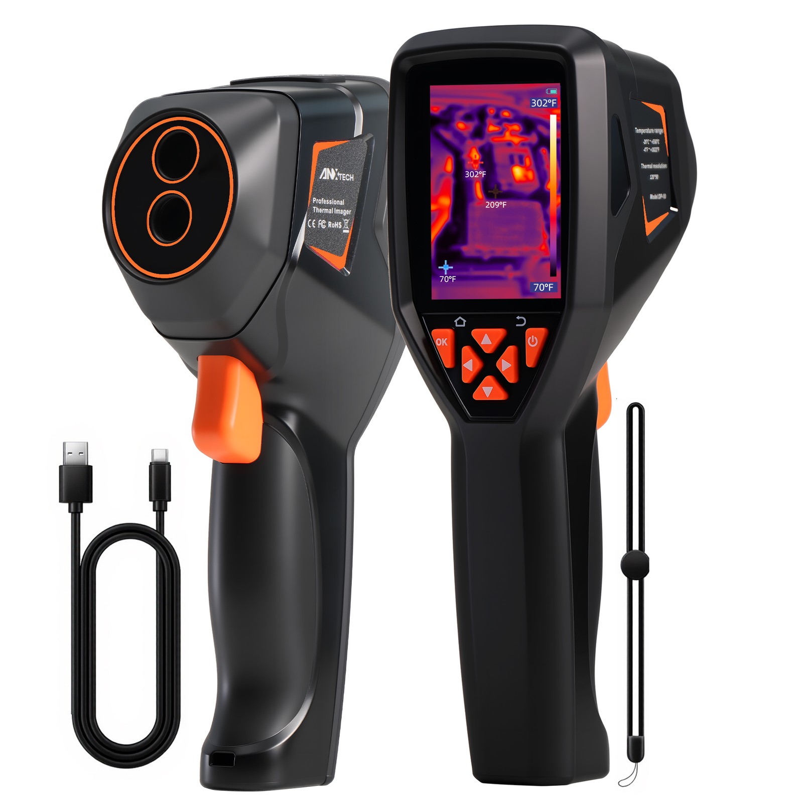 ANXTECH Infrared Thermal Imaging Camera Inspection 320x240 TISR Resolution ANXTECH Infrared Thermal Imaging Camera Inspection 320x240 TISR Resolution