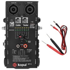 Kopul CBT-12 12-in-1 Audio Cable Tester XLR TRS RCA USB RJ45 DIN Speakon Banana picture