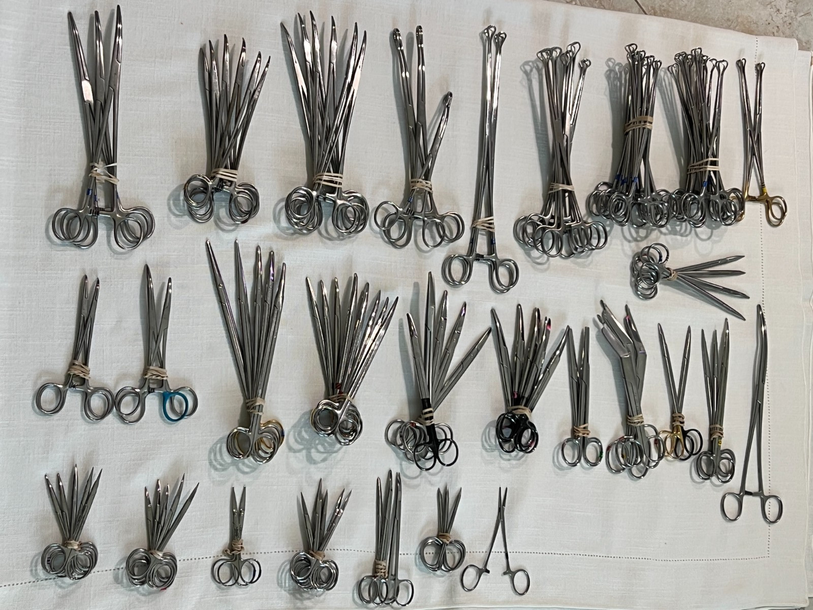 Assorted Lot of 119 Various Brand & Size Of OR Medical Surgical Instruments, S.S Assorted Lot of 119 Various Brand & Size Of OR Medical Surgical Instruments, S.S