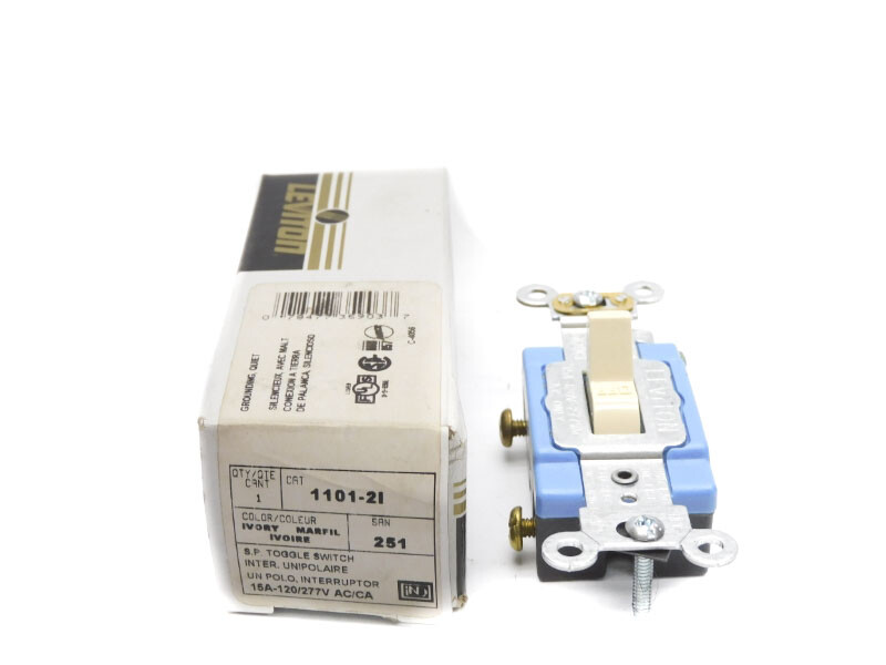 LEVITON 1101-2I 120/277VAC 15A NSMP LEVITON 1101-2I 120/277VAC 15A NSMP