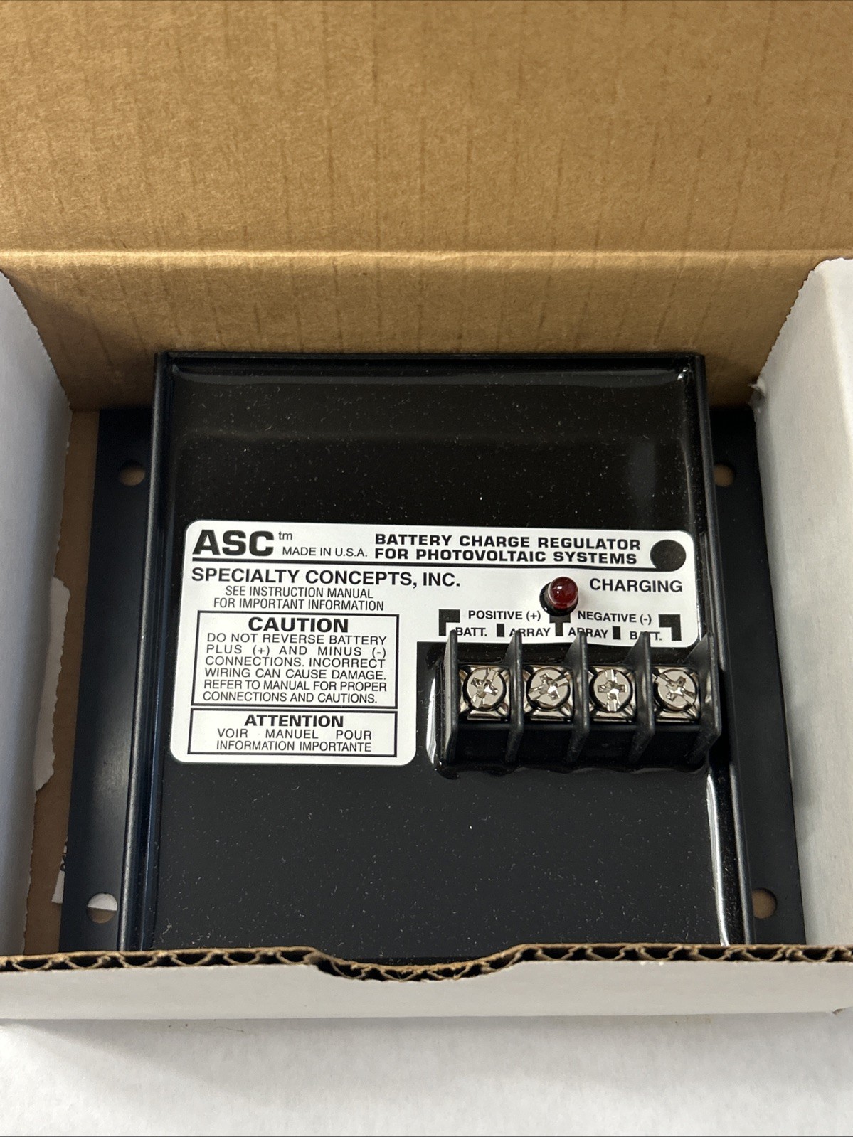 Solar Charge Controller ASC Specialty Concepts ASC-12/16 16 Amp 12 Volt PWM Solar Charge Controller ASC Specialty Concepts ASC-12/16 16 Amp 12 Volt PWM