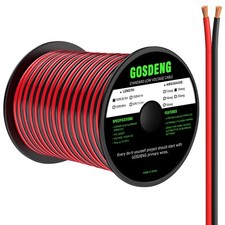 GOSDENG 18 Gauge Wire 100FT, 2 Conductors Electrical Wire Red and Black Cable, picture