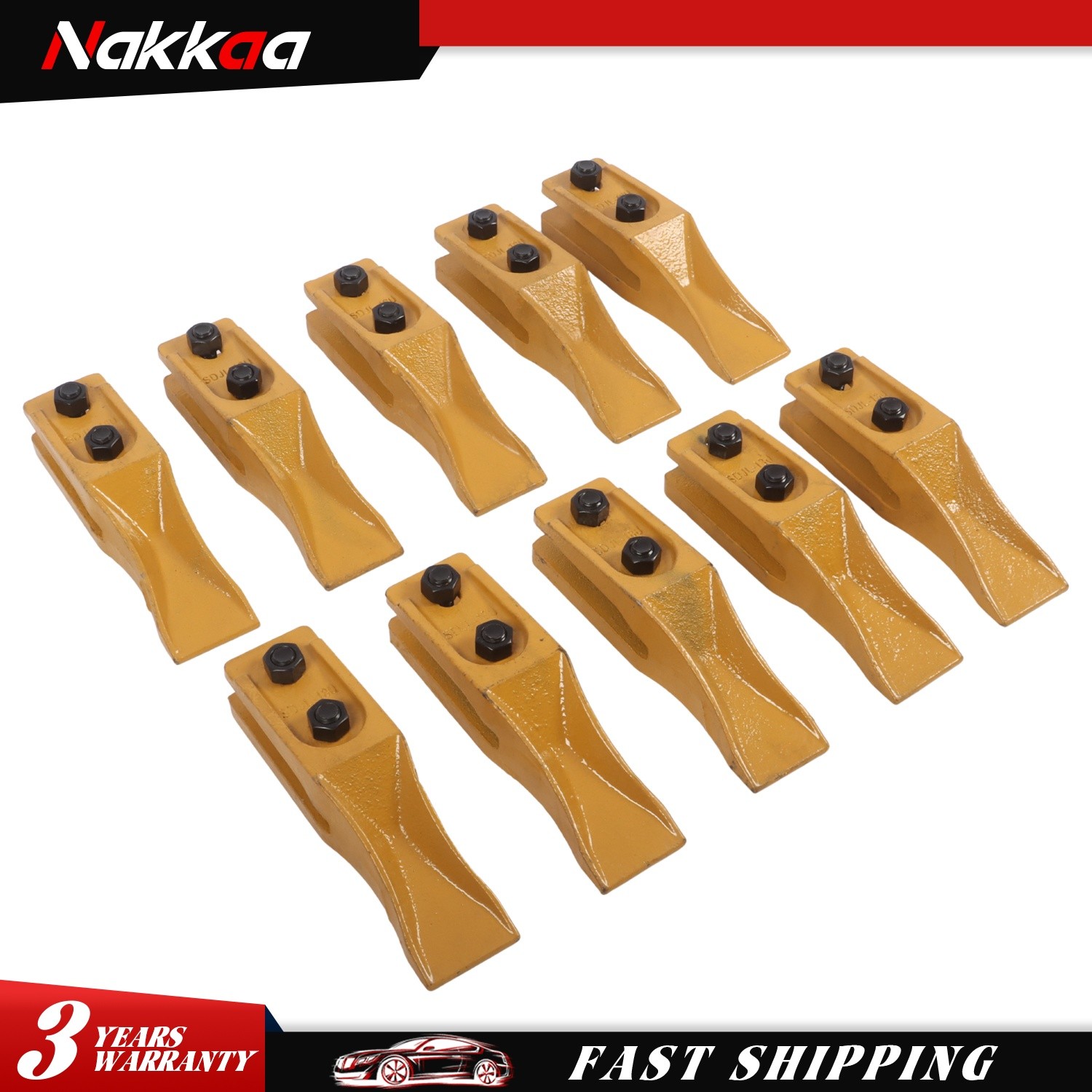 6684447 Skid Steer Bucket Unitooth Trenching Bucket Teeth w/ Bolts & Nuts 6684447 Skid Steer Bucket Unitooth Trenching Bucket Teeth w/ Bolts & Nuts