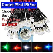 Pre Wired 12 Volt LEDs | 12V LED - Built-in Resistors, all colors/sizes  USA picture
