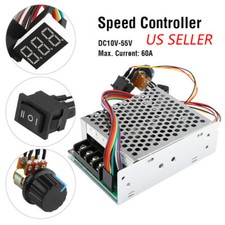 DC 10-55V MAX 60A Reversible PWM Motor Speed Controller 12V 24V 36V picture