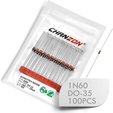 Chanzon 100Pcs 1N60 Schottky Diodes 30Ma 40V DO-35 | (DO-204AH) Axial IN60 30 Ma picture