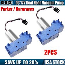 2PCS High-Efficiency Parker / Hargraves DC 12V Double Head Diaphragm Vacuum Pump picture