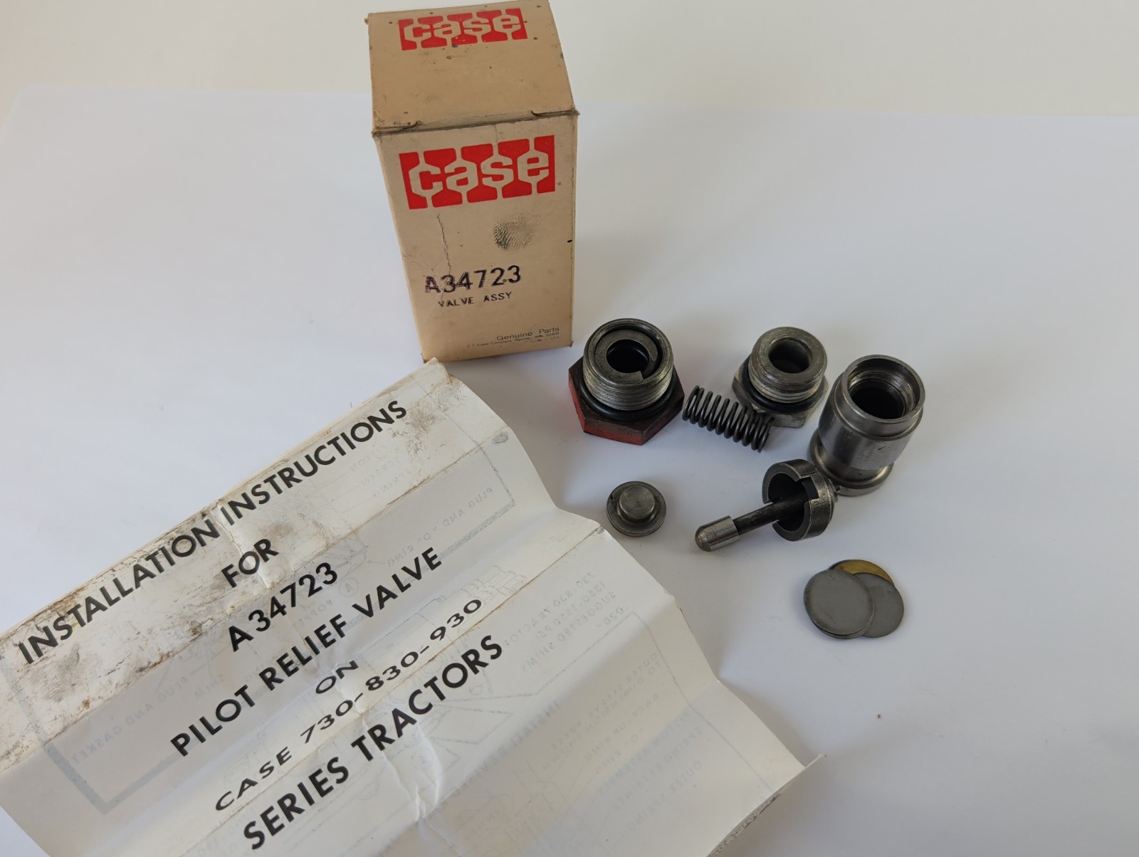 NOS Case A34723 Pilot Relief Valve - Discontinued *Free Shipping* NOS Case A34723 Pilot Relief Valve - Discontinued *Free Shipping*