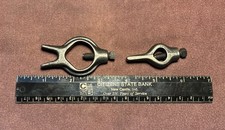 2 Vintage Small Lathe Dog One Forked Estate Sale Fresh Used picture