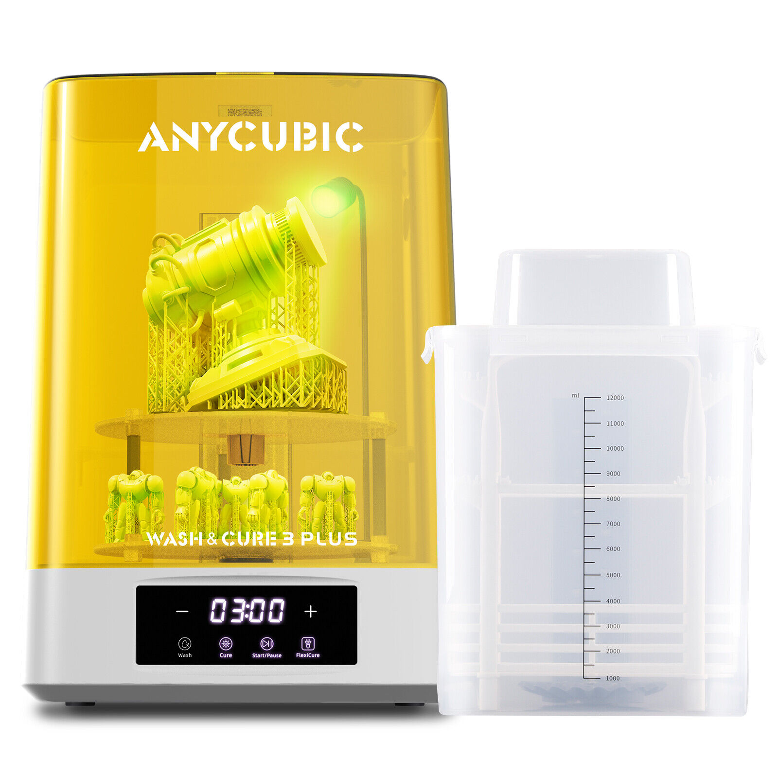 ANYCUBIC Wash and Cure 3 Plus Station Size-Upgrade Wash Cure Machine LCD 3D