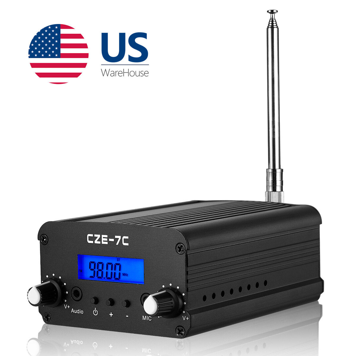 7W Wireless FM Transmitter for Church Long Range Stereo Broadcast Station Radio 7W Wireless FM Transmitter for Church Long Range Stereo Broadcast Station Radio