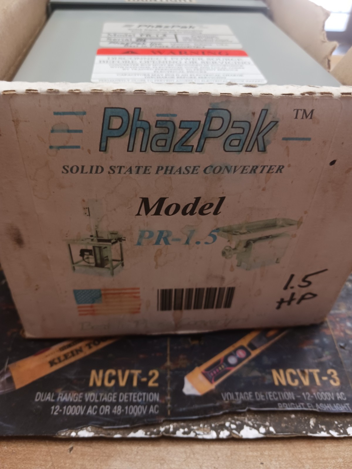 PHAZPAK MODEL PR-1.5 PHASE CONVERTER, CONVERT 3 PH 230V TO SINGLE PH 230V 1.5 HP PHAZPAK MODEL PR-1.5 PHASE CONVERTER, CONVERT 3 PH 230V TO SINGLE PH 230V 1.5 HP