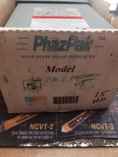 PHAZPAK MODEL PR-1.5 PHASE CONVERTER, CONVERT 3 PH 230V TO SINGLE PH 230V 1.5 HP picture