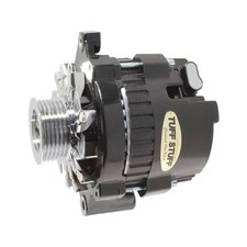 Mini Racer Alternator 120 Amps 12V 1-Wire 6 Groove Pulley Black picture