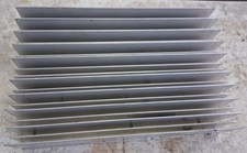 Large Aluminum Heat sink w pre drilled  holes 12x8 x 2.5 inches picture