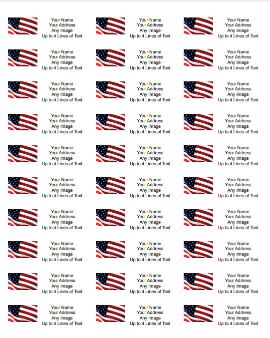 60 Personalized Return Address Labels Custom Adhesive Mailing Labels 1\