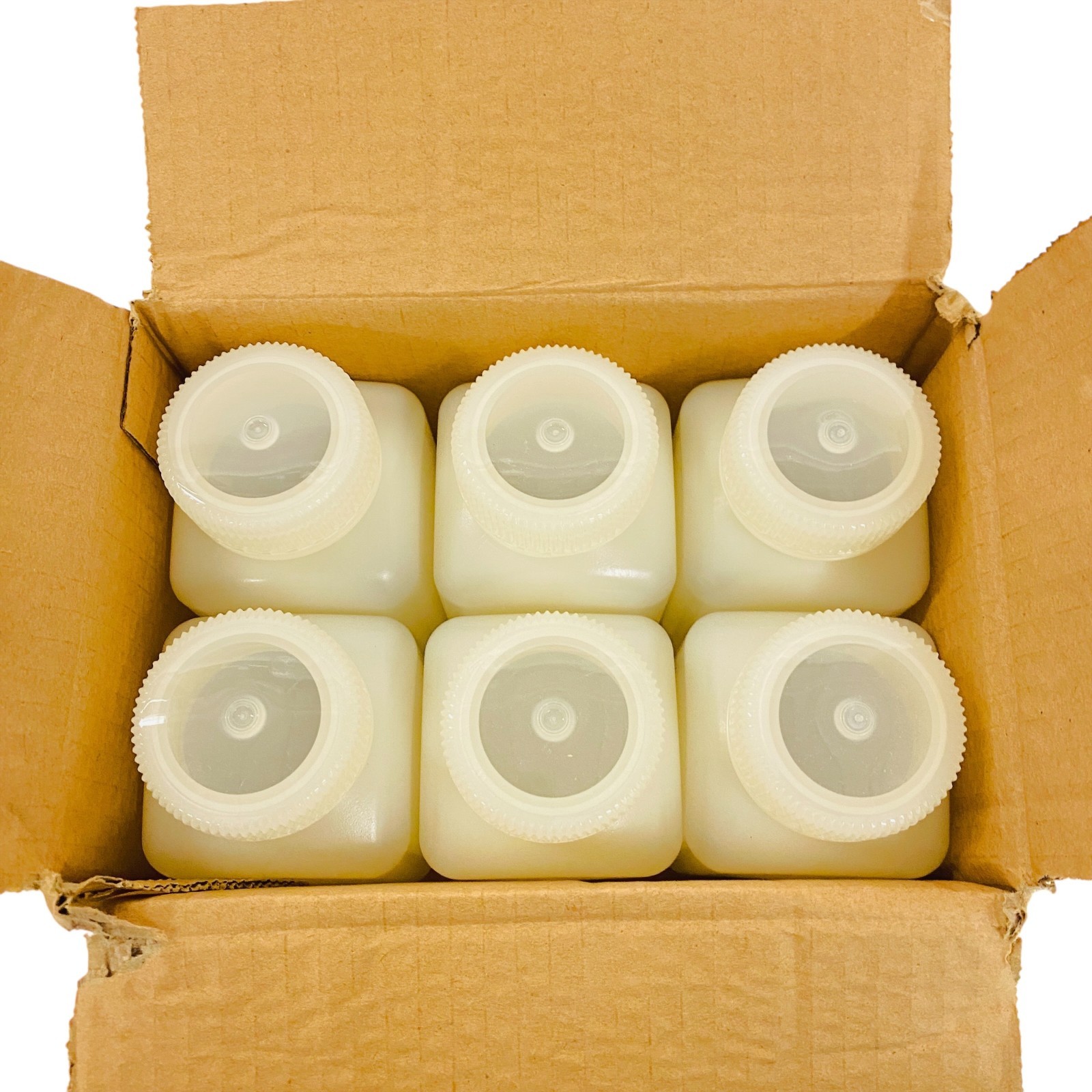Karter Scientific 250mL Wide-Mouth Square HDPE Bottles 238B2 w/ PP Caps, 6-Pack Karter Scientific 250mL Wide-Mouth Square HDPE Bottles 238B2 w/ PP Caps, 6-Pack