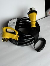 50 Amp 25FT Generator Power Cord and Power Inlet Box 14-50P Male to SS2-50R STW picture