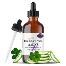 Green Clover & Aloe Fragrance Oil, 4 oz Premium, Long Lasting Diffuser Oils, ... picture