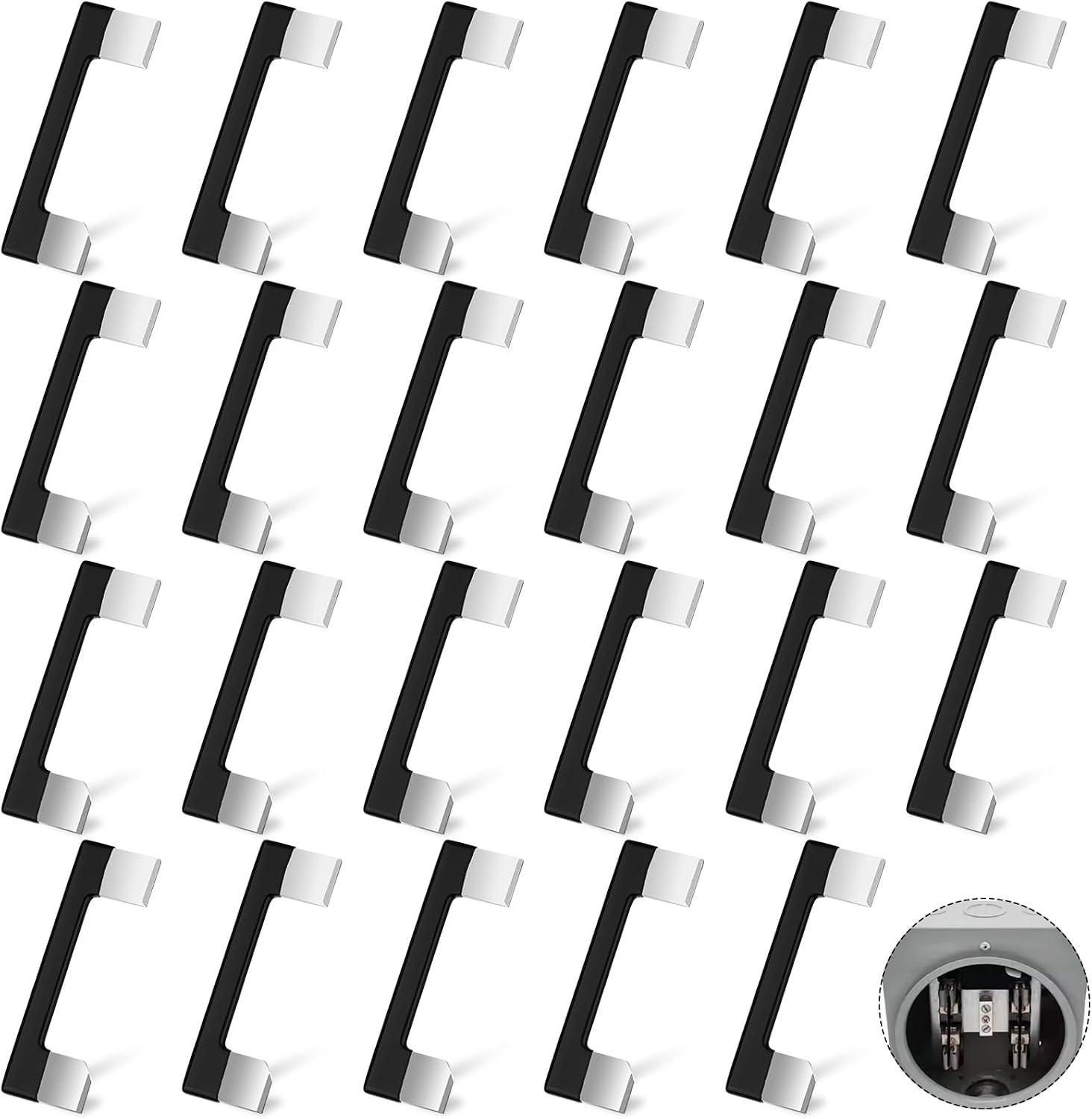 24Pcs 200 Amp Meter Socket Jumper Assembly Bypass Jumper Bus Electrical Meter Ba 24Pcs 200 Amp Meter Socket Jumper Assembly Bypass Jumper Bus Electrical Meter Ba