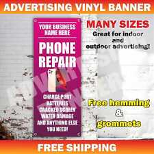 Phone Repair Advertising Banner Vinyl Mesh Sign Cell Phones Service Diagnostics picture