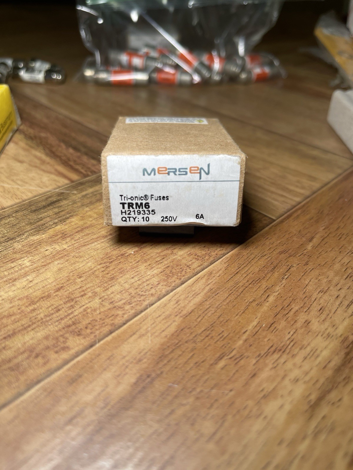 BOX of 10 NEW MERSEN TRM6 6 amp 250 volt Fuses
