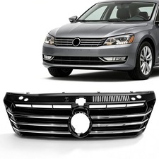 Black Chrome Upper Front Grille 2012-2015 VW Passat 561853651COQE picture