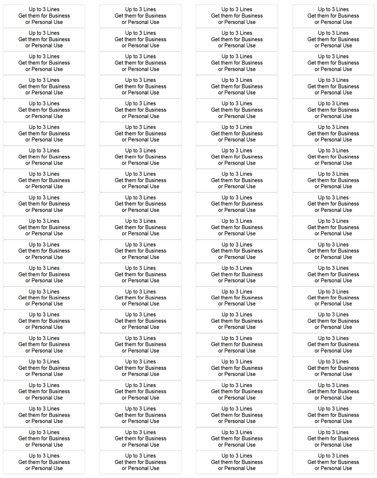 80 Personalized Return Address Labels Custom Printed Self-Adhesive 1/2 x 1 3/4 80 Personalized Return Address Labels Custom Printed Self-Adhesive 1/2 x 1 3/4