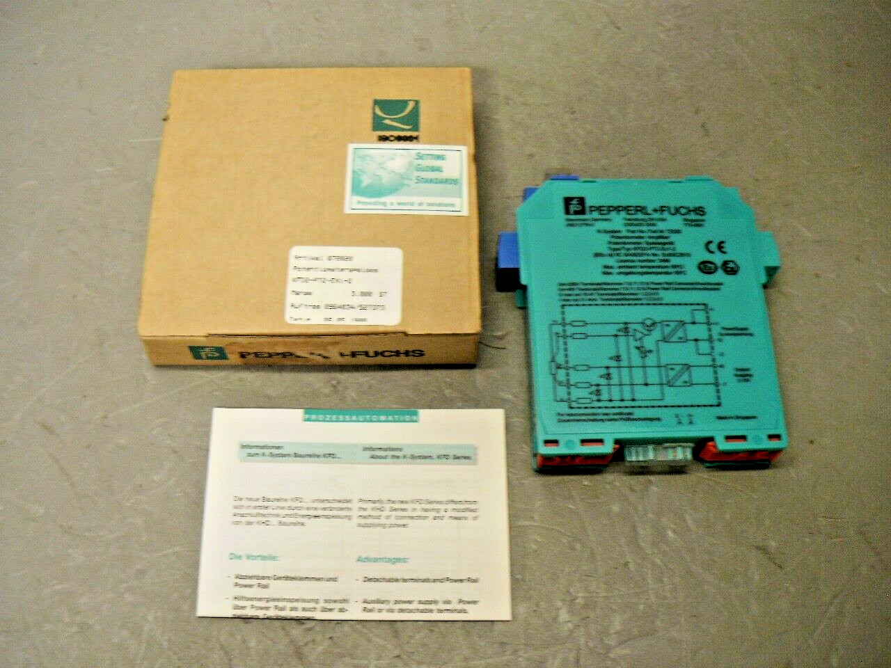 Pepperl + Fuchs KFD2-PT2-EX1-2 Potentiometer Converter 072020 Pepperl + Fuchs KFD2-PT2-EX1-2 Potentiometer Converter 072020