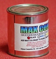 BLACK EPOXY COLOR PIGMENT PASTE 8OZ -ALSO AVAILABLE IN WHITE RED BLUE YELLOW picture