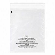 11x14 1.5 Mil Bags Resealable Clear Suffocation Warning Poly OPP Cello Bag picture