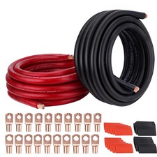 1/0 AWG 40FT Battery Cable 1/0 Gauge Wire Copper Clad Aluminum CCA Amp Wiring picture