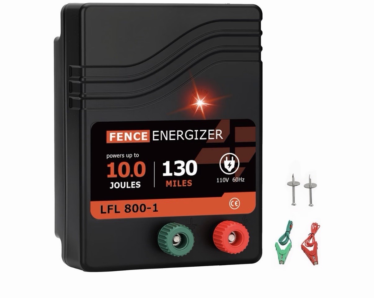 Electric Fence Charger, Electric Fence Energizer 10 Joule Ac Powered Electric Fence Charger, Electric Fence Energizer 10 Joule Ac Powered