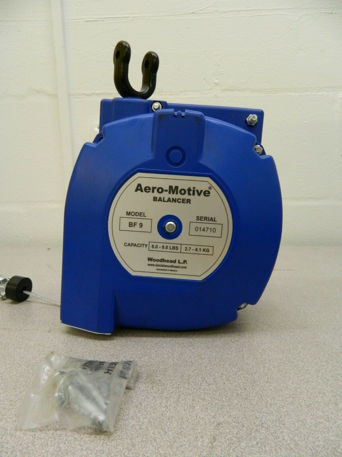 Aero-Motive Tool Balancer 9 Lb Load Cap 6.6\' Travel Distance BF9 PARTS/REPA Aero-Motive Tool Balancer 9 Lb Load Cap 6.6\' Travel Distance BF9 PARTS/REPA